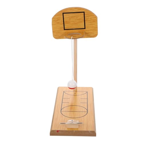 WOONEKY Mini Holz Basketballspiel Tisch Basketballspielzeug für Kreativität Hand Auge Koordination und Fingerkraft Umweltfreundliches Holzspielzeug für Jungen und Mädchen von WOONEKY
