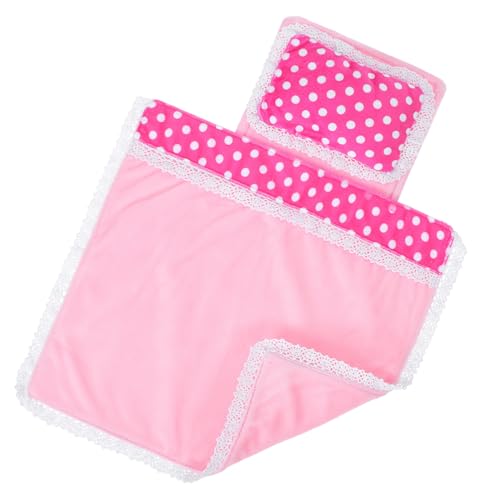 WOONEKY Mini Puppenhaus Bettwäsche Teiliges Samt Bettzeug mit Matratze Kissen Steppdecke Weiche Miniatur Puppenhaus Accessoires Realistische Puppenbett Ausstattung für Kinderzimmer WOONEKY Mini Puppenhaus Bettwäsche Teiliges Samt Bettzeug mit Matratze Kissen Steppdecke Weiche Miniatur Puppenhaus Accessoires Realistische Puppenbett Ausstattung für Kinderzimmer von WOONEKY