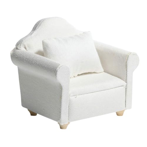 WOONEKY Mini Sofa Modell Dekorativer Miniaturmöbel für Puppenhäuser Deko Zubehör für Miniaturhäuser von WOONEKY