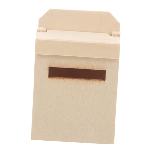 WOONEKY Miniatur Briefkasten Vintage Stil DIY Puppenhaus Zubehör Robust und Gestaltet für Modellbau und Hausdekoration von WOONEKY