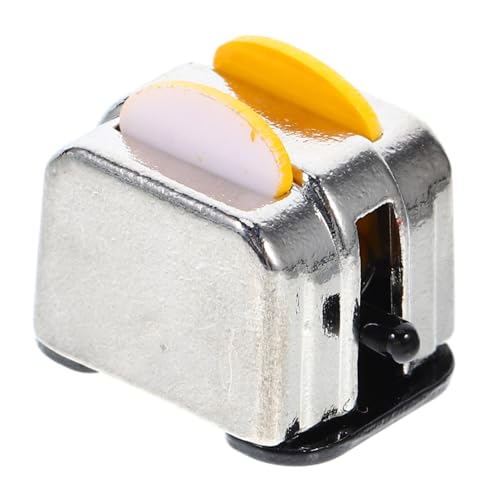 WOONEKY Miniatur Brotbackmaschine Modell Leichte Zinklegierung Stabil für Puppenhaus Dekoration Zwei Brote für Kreative Spielszenen und Küchenzubehör WOONEKY Miniatur Brotbackmaschine Modell Leichte Zinklegierung Stabil für Puppenhaus Dekoration Zwei Brote für Kreative Spielszenen und Küchenzubehör von WOONEKY
