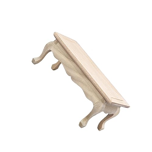 WOONEKY Miniatur Holztisch Handgefertigter Puppenhaus Beistelltisch Vintage Mini Möbel DIY Bastelset für Puppenhaus Zubehör und Kreative Kinderbeschäftigung WOONEKY Miniatur Holztisch Handgefertigter Puppenhaus Beistelltisch Vintage Mini Möbel DIY Bastelset für Puppenhaus Zubehör und Kreative Kinderbeschäftigung von WOONEKY