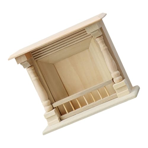 WOONEKY Miniatur-Kamin Aus Unbemaltem Holz, 1:12, Kleine Kaminmodelle, Kleines Kaminspielzeug, Puppenhaus, Miniatur-kaminzubehör WOONEKY Miniatur-Kamin Aus Unbemaltem Holz, 1:12, Kleine Kaminmodelle, Kleines Kaminspielzeug, Puppenhaus, Miniatur-kaminzubehör von WOONEKY