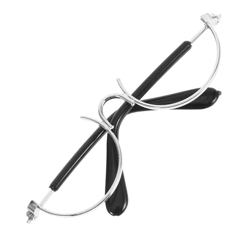 WOONEKY Miniatur Puppenbrille Metall Drahtfassung Rahmen Transparent Silbern Stabiles Kostüm Accessoire für Puppen Vielseitig Passend für DIY und Rollenspiele WOONEKY Miniatur Puppenbrille Metall Drahtfassung Rahmen Transparent Silbern Stabiles Kostüm Accessoire für Puppen Vielseitig Passend für DIY und Rollenspiele von WOONEKY