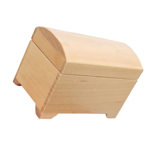 WOONEKY Miniatur Puppenhaus Aufbewahrungsbox aus Holz Stilvolle Dekoration für Miniaturen Puppenhaus Zubehör und Kreative Aufbewahrungslösungen für Kleine Räume von WOONEKY