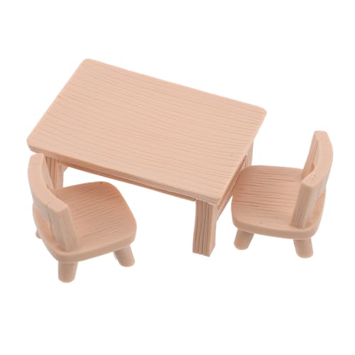 WOONEKY Miniatur Puppenhaus Möbel Resin Mini Stuhl und Tisch Fein Detaillierte Puppenhaus Accessoires Geeignet für DIY Bastelprojekte Teiliges Farblich Abgestimmt Rosa Weiß WOONEKY Miniatur Puppenhaus Möbel Resin Mini Stuhl und Tisch Fein Detaillierte Puppenhaus Accessoires Geeignet für DIY Bastelprojekte Teiliges Farblich Abgestimmt Rosa Weiß von WOONEKY
