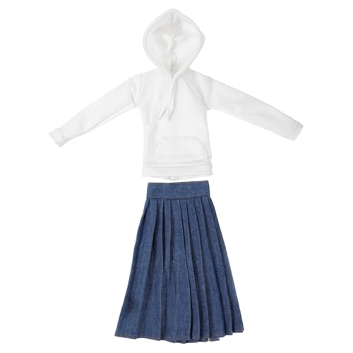 WOONEKY Miniatur Puppenkleidung Weicher Hoodie und Plissierter Rock Austauschbares Puppenkostüm für Puppen Bequemes Strapazierfähiges Material Modisches Design für Mädchenpuppen zur WOONEKY Miniatur Puppenkleidung Weicher Hoodie und Plissierter Rock Austauschbares Puppenkostüm für Puppen Bequemes Strapazierfähiges Material Modisches Design für Mädchenpuppen zur von WOONEKY