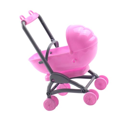 WOONEKY Miniatur Puppenwagen aus Realistischer Kinderwagen für Puppen für Rollenspiele und Puppenhaus Dekoration Sicher und Langlebig WOONEKY Miniatur Puppenwagen aus Realistischer Kinderwagen für Puppen für Rollenspiele und Puppenhaus Dekoration Sicher und Langlebig von WOONEKY