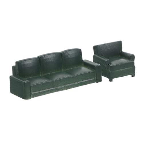 WOONEKY Miniatur Sofa Modell Maßstab Realistische Mini Couch Simulation Leichtes Puppensofa in Grün für Dioramen Kreative Fotografie und Sammlungen WOONEKY Miniatur Sofa Modell Maßstab Realistische Mini Couch Simulation Leichtes Puppensofa in Grün für Dioramen Kreative Fotografie und Sammlungen von WOONEKY