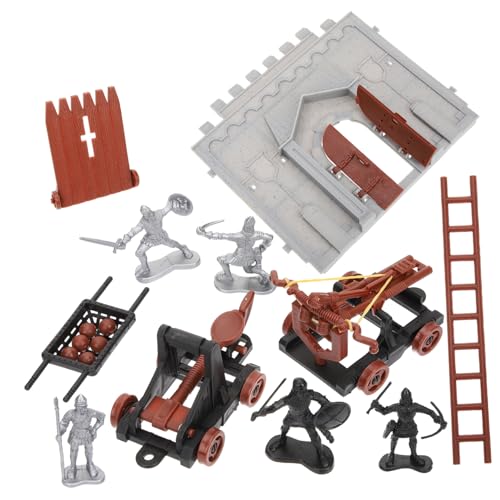 WOONEKY Miniatur Soldaten Figur mit Detailreichem Vintage Schloss Realistische Armee Männer Modell DIY Kriegsspielzeug Fördert Fantasie und Geschicklichkeit von WOONEKY