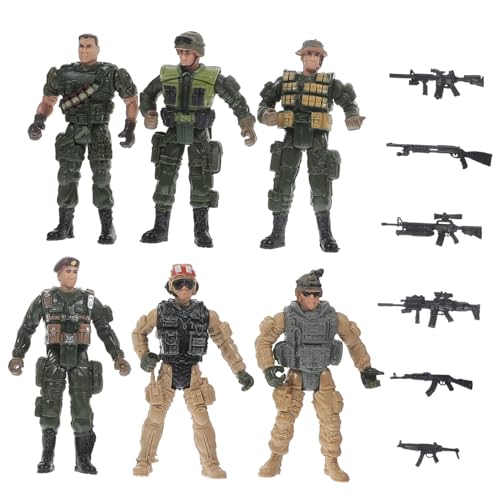 WOONEKY Miniatur Soldatenmodell Teilig Detailreiche Kunststoff Figuren Kompakt Sicher und Langlebig für DIY Dekoration und Militärsammler Geschenkidee für Fans von Mini Figuren und von WOONEKY