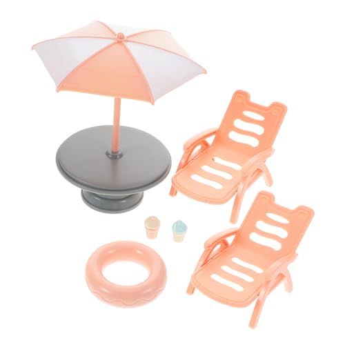 WOONEKY Miniatur Strandstuhl Set mit Vielfältigen Strandzubehör für Puppenhaus Detailgetreu Simulierte Möbel Kreatives für Zuhause Schule und Outdoor Spiel WOONEKY Miniatur Strandstuhl Set mit Vielfältigen Strandzubehör für Puppenhaus Detailgetreu Simulierte Möbel Kreatives für Zuhause Schule und Outdoor Spiel von WOONEKY