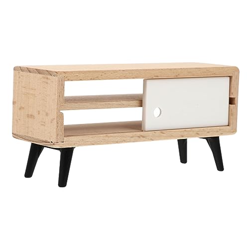WOONEKY Miniatur Tv Schrank für Puppenhaus und Kunststoffmöbel Realistisches Miniaturmöbel für Dekoration für Freunde und Familie Chic und Tragbar WOONEKY Miniatur Tv Schrank für Puppenhaus und Kunststoffmöbel Realistisches Miniaturmöbel für Dekoration für Freunde und Familie Chic und Tragbar von WOONEKY