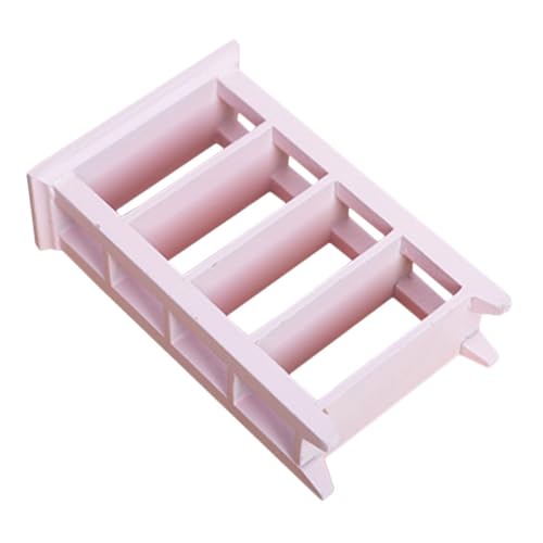 WOONEKY Miniatur-bücherregal Aus Holz Für Puppenhäuser: 4-stöckiges Bücherregal Für Puppenhausmöbel – Kleines Ausstellungsregal Für Mini-hauszubehör WOONEKY Miniatur-bücherregal Aus Holz Für Puppenhäuser: 4-stöckiges Bücherregal Für Puppenhausmöbel – Kleines Ausstellungsregal Für Mini-hauszubehör von WOONEKY