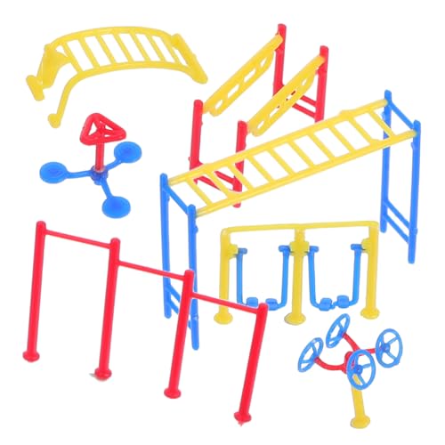 WOONEKY Miniaturset für Fitness Modelle Miniatur Sportgeräte für Puppenhaus und Sandtischgestaltung Realistische Gym Zubehörteile für Kreative Szenen von WOONEKY