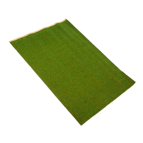 WOONEKY Modell Grasmatte Gelb Grün Künstliches Gras für DIY Landschaftsbau Puppenhaus Deko Basteln Modellbau Vielseitige Struktur von WOONEKY