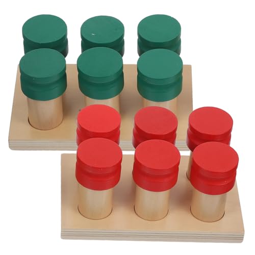 WOONEKY Montessori Holz Geruchssinn Flaschen Lernspielzeug Ab Jahr Wahrnehmung Feinsinnige Motorik Junge Mädchen WOONEKY Montessori Holz Geruchssinn Flaschen Lernspielzeug Ab Jahr Wahrnehmung Feinsinnige Motorik Junge Mädchen von WOONEKY