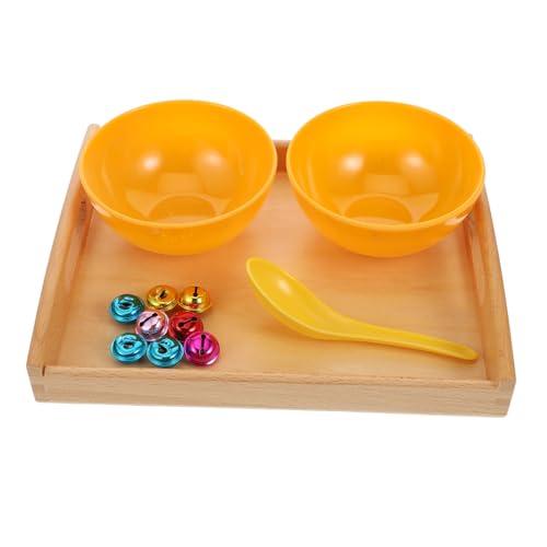 WOONEKY Montessori Holzspielzeug Lernspielzeug Hand Auge koordination Fördern Pädagogisches Glockenspiel für Kleinkinder Ab Jahren Zufällige Farbe Zufällige Farbe von WOONEKY