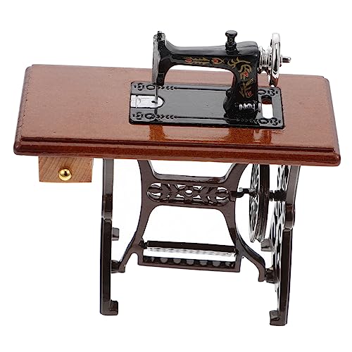 WOONEKY Nähmaschine Modell Dekorative Puppenhaus Möbel Deko Zubehör für Szenen und Kreative Gestaltung und Fotorequisiten von WOONEKY