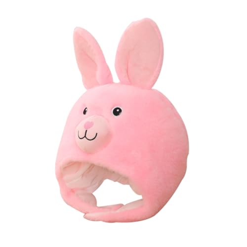 WOONEKY Niedlicher Bunny Ear Hat aus Weichem Plüsch Hasenohren Mütze für Fasching und Karneval Süßer Partyhut mit Langem Ohr Design Bequem und Hautfreundlich für Damen und Mädchen von WOONEKY