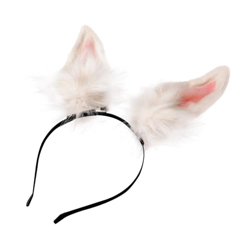 WOONEKY Niedliches Hasenohren Stirnband Plüsch Haarreif Handgefertigt Weich Komfortabel Für Karneval Party Ostern Kostüm Zubehör von WOONEKY