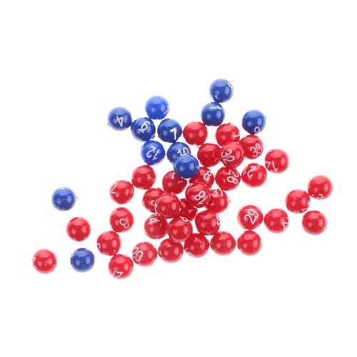 WOONEKY Plastik Lotteriebälle Zum Auswählen Nummerierte Partykugeln Für Spiele Wiederverwendbare Spielbälle Für Tombola Und Aktivitäten von WOONEKY
