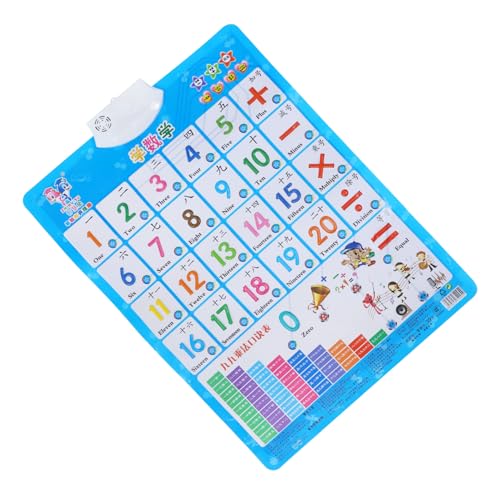 WOONEKY Pädagogisches Sprechdiagramm Für Jungen Und Mädchen Interaktives Kleinkindspielzeug Mathematiklernen PVC-Material WOONEKY Pädagogisches Sprechdiagramm Für Jungen Und Mädchen Interaktives Kleinkindspielzeug Mathematiklernen PVC-Material von WOONEKY