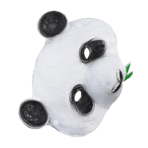 WOONEKY Panda Kopfmaske Halloween PU Tiermaskerade Maske für Karneval Cosplay und Party Langlebige Bequeme Panda Gesichtsbedeckung mit Offenem Design für Klare Sicht und Atmungsaktiven WOONEKY Panda Kopfmaske Halloween PU Tiermaskerade Maske für Karneval Cosplay und Party Langlebige Bequeme Panda Gesichtsbedeckung mit Offenem Design für Klare Sicht und Atmungsaktiven von WOONEKY
