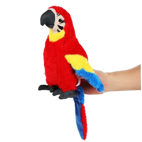 WOONEKY Papagei Plüschtier Lebensechter Kuscheltier Vogel Weiches Plüschmaterial für Sammler und Vielseitig Einsetzbar für Dekoration von WOONEKY