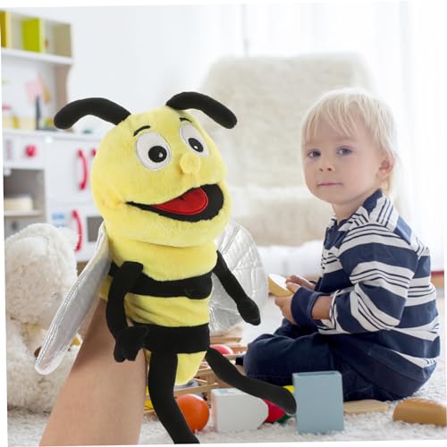 WOONEKY Plüsch Bienen Handpuppe für Interaktives Geschichtenerzählen Lustiges Tier Plüschtier für Kreative Spielstunden und Frühkindliche Bildung WOONEKY Plüsch Bienen Handpuppe für Interaktives Geschichtenerzählen Lustiges Tier Plüschtier für Kreative Spielstunden und Frühkindliche Bildung von WOONEKY