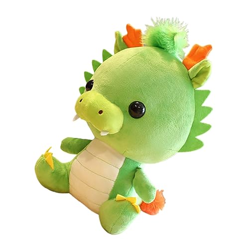 WOONEKY Plüsch Drache Sitzend Chinesisches Neujahr Maskottchen Ausgestopftes Drachenplüsch Niedliche Deko für Festlichkeiten Geschenkidee für Freunde und Familie von WOONEKY
