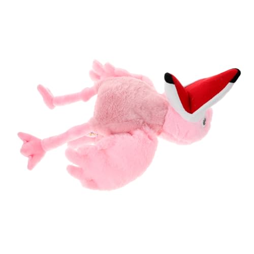 WOONEKY Plüsch Flamingo Handpuppe Handspielpuppe Kuschelig Waschbar Für Geschichten Erzählen Eltern Junge Mädchen Interaktion von WOONEKY