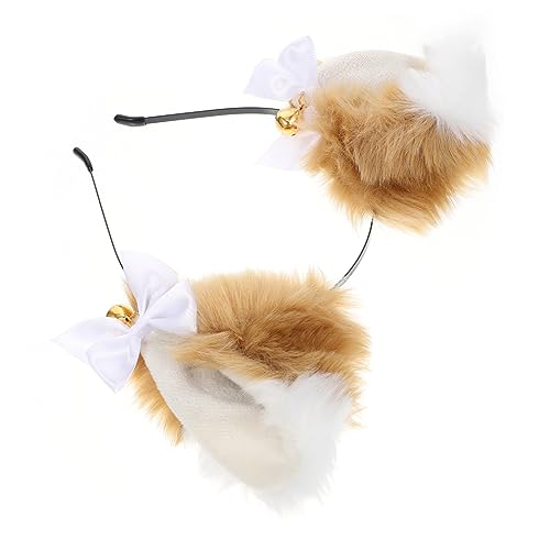 WOONEKY Plüsch Haarreifen mit Glocken Kreativer Kopfschmuck für Partys Cosplay für Bequem und Weich für Feste WOONEKY Plüsch Haarreifen mit Glocken Kreativer Kopfschmuck für Partys Cosplay für Bequem und Weich für Feste von WOONEKY