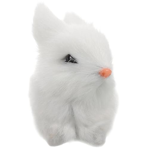 WOONEKY Plüsch Hase Realistisches Osterkaninchen Weiches Lebensechtes Kuscheltier für Dekoration Detailgetreue Verarbeitung für Ostern und Frühlingsfeiern von WOONEKY