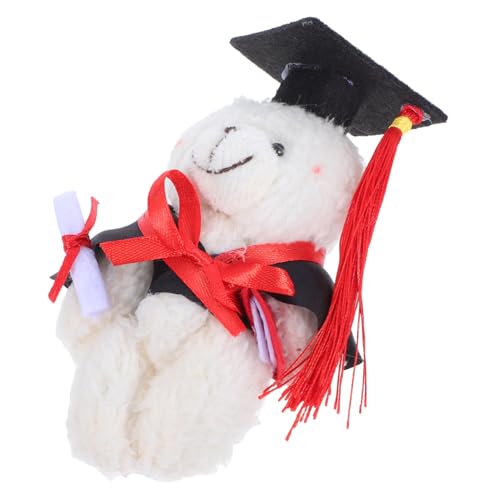 WOONEKY Plüsch Mini Abschlussbär mit Abzeichen Gefülltes Kuscheltier für Kindergarten und Hochschulabschluss Dekorationen und zur Abschlussfeier mit Aufhängung WOONEKY Plüsch Mini Abschlussbär mit Abzeichen Gefülltes Kuscheltier für Kindergarten und Hochschulabschluss Dekorationen und zur Abschlussfeier mit Aufhängung von WOONEKY