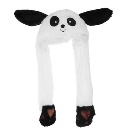 WOONEKY Plüsch Panda Kostüm Mütze mit Beweglichen Ohren Lustiger Kopfschmuck für Erwachsene und Weicher Cartoon Hut für Halloween Karneval Weihnachten und Geburtstag WOONEKY Plüsch Panda Kostüm Mütze mit Beweglichen Ohren Lustiger Kopfschmuck für Erwachsene und Weicher Cartoon Hut für Halloween Karneval Weihnachten und Geburtstag von WOONEKY