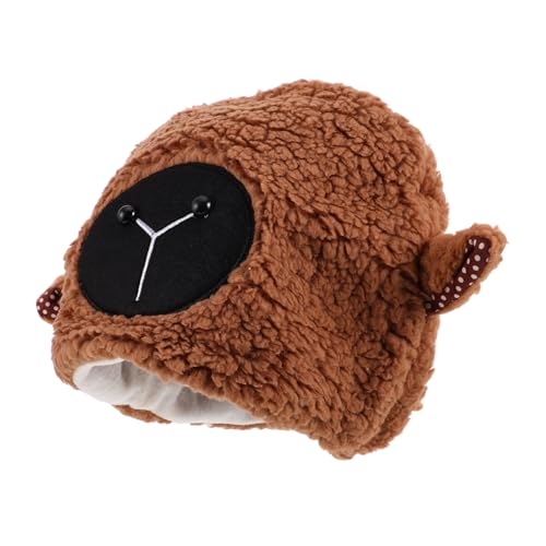 WOONEKY Plüsch Schaf Ohr Kapuze Wintermütze mit Niedlichem Schafdesign Weicher Lamb Mütze für Fotografie Cosplay Partys und Alltag Vielseitige und Damenmütze Khaki WOONEKY Plüsch Schaf Ohr Kapuze Wintermütze mit Niedlichem Schafdesign Weicher Lamb Mütze für Fotografie Cosplay Partys und Alltag Vielseitige und Damenmütze Khaki von WOONEKY