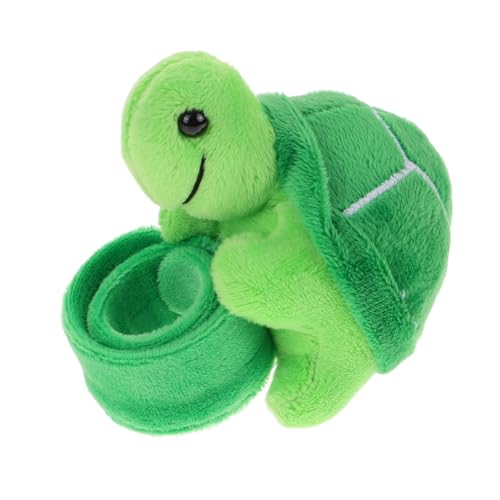 WOONEKY Plüsch Schnapparmband Schildkröte Kuscheliges Slap Armband für Erwachsene Weiches Langlebiges Stofftier Wristband als Partygeschenk und Trendiges Accessoire von WOONEKY
