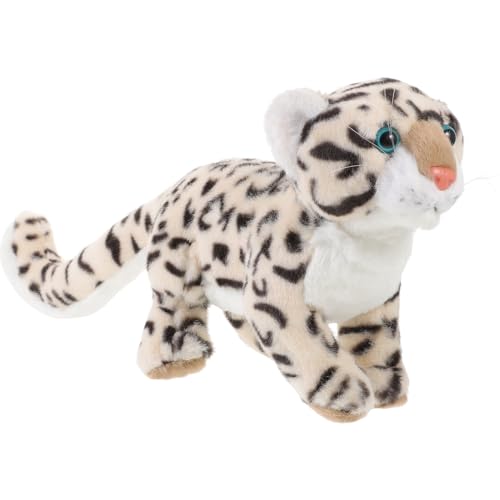 WOONEKY Plüsch Schneeleopard Kuscheltier Süßes Stofftier für Dekoration für Wohnzimmer und Schlafzimmer Perfektes für Neugeborene und Geburtstage WOONEKY Plüsch Schneeleopard Kuscheltier Süßes Stofftier für Dekoration für Wohnzimmer und Schlafzimmer Perfektes für Neugeborene und Geburtstage von WOONEKY