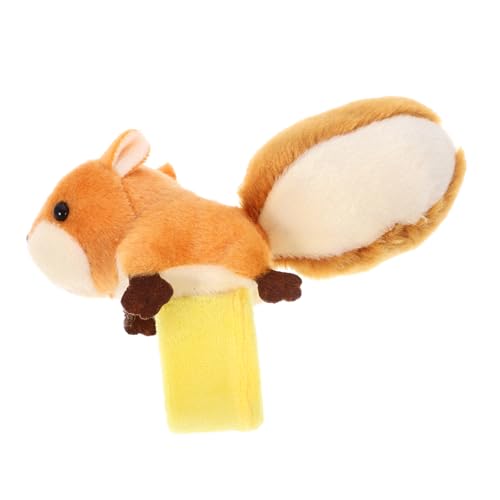 WOONEKY Plüsch Tier Slap Armband Braunes Eichhörnchen für Partygeschenk für Geburtstage Halloween Weihnachten und Mehr WOONEKY Plüsch Tier Slap Armband Braunes Eichhörnchen für Partygeschenk für Geburtstage Halloween Weihnachten und Mehr von WOONEKY