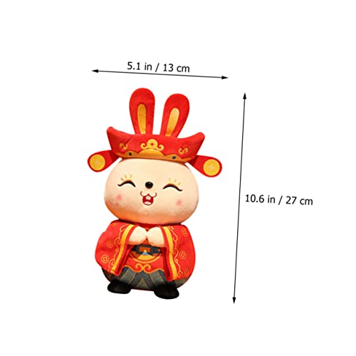 WOONEKY Plüschhase Kuscheltier Niedliches Stofftier Hase Jahreszeitliches Zum Chinesischen Neujahr Geburtstagsgeschenk Für Familie Freunde von WOONEKY