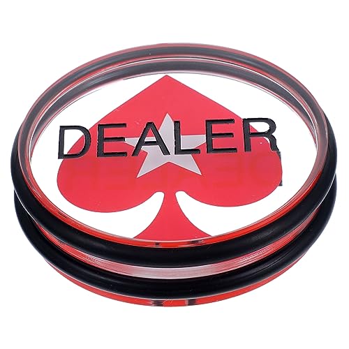 WOONEKY Poker -chip Für Party -Spiel Small Dealer Button Prop Acryl -Button -Prop -glücksspielchip Für Spiel von WOONEKY