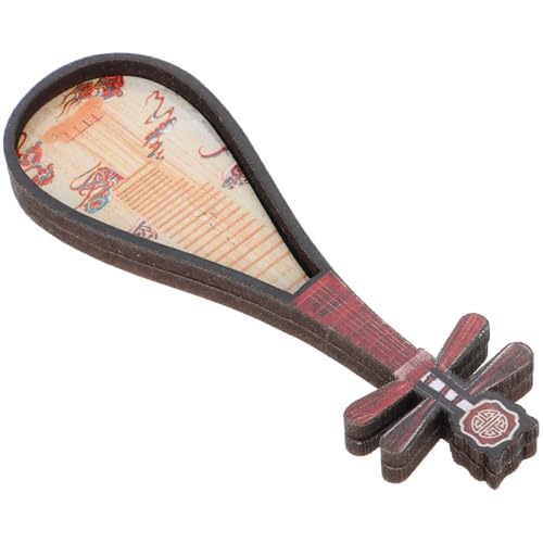 WOONEKY Puppenhaus-Vintage-pipa-Modell Mini-Ethno-Instrument Klassische Chinesische Laute Viktorianisches Puppenhaus-Accessoire Für Traditionelles von WOONEKY
