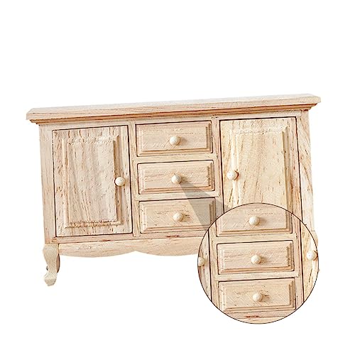 WOONEKY Puppenhaus Möbel Handgefertigt Robust Leicht Dekoratives Mini Schrank Modell für Kinderzimmer und Miniaturmöbel Sammler WOONEKY Puppenhaus Möbel Handgefertigt Robust Leicht Dekoratives Mini Schrank Modell für Kinderzimmer und Miniaturmöbel Sammler von WOONEKY