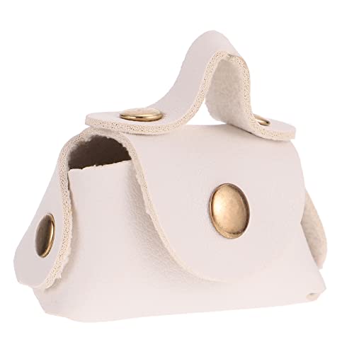 WOONEKY Puppenhaus-Tasche Reisehandtasche Leder Kleines Mädchen Weiß Kind Mini-Tasche von WOONEKY