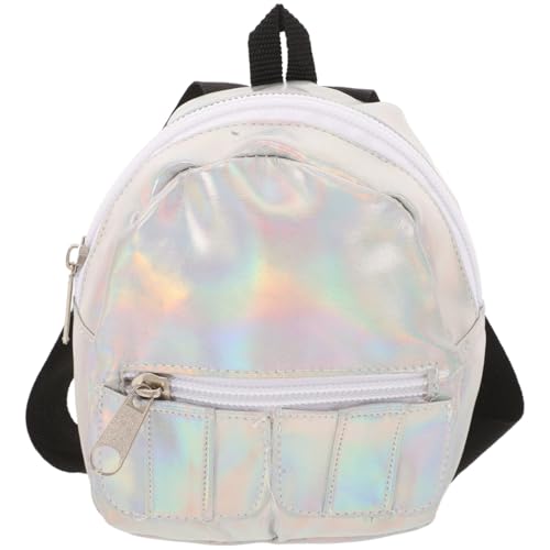 WOONEKY Puppenrucksack Gürteltasche Reiserucksack Rucksack Umhängetasche Holographische Geldbörse Schulrucksack Kleinkindrucksack Mädchen Prinzessin Rucksack Tanzschultasche Stoff Silber WOONEKY Puppenrucksack Gürteltasche Reiserucksack Rucksack Umhängetasche Holographische Geldbörse Schulrucksack Kleinkindrucksack Mädchen Prinzessin Rucksack Tanzschultasche Stoff Silber von WOONEKY