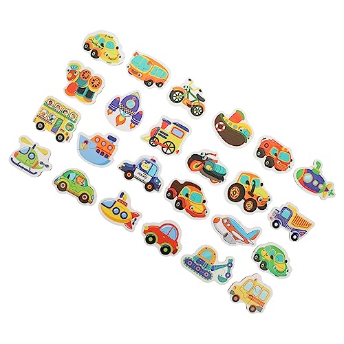 WOONEKY Puzzle Papier Puzzle für Jahre Lernspielzeug Logisches Hand Auge Koordination Frühe Bildung mit Bunten Verkehrs Motiven von WOONEKY