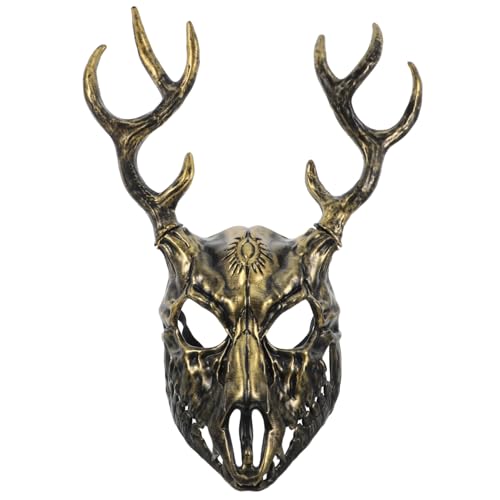 WOONEKY Realistische Halloween Horned Mask mit Abnehmbarem Geweih Atmungsaktiv und Komfortabel Vielseitig für Cosplay Maskerade und Kostümpartys Einzigartiges Tier Motiv für Erwachsene WOONEKY Realistische Halloween Horned Mask mit Abnehmbarem Geweih Atmungsaktiv und Komfortabel Vielseitig für Cosplay Maskerade und Kostümpartys Einzigartiges Tier Motiv für Erwachsene von WOONEKY