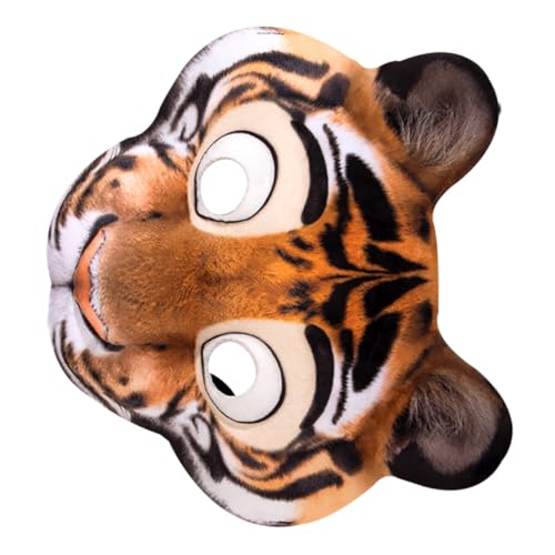 WOONEKY Realistische Tiger Halbmaske aus Leichtem EVA Atmungsaktiv mit Elastischem Band für Karneval Halloween und Kostümpartys Auffälliges Tierkostüm Accessoire WOONEKY Realistische Tiger Halbmaske aus Leichtem EVA Atmungsaktiv mit Elastischem Band für Karneval Halloween und Kostümpartys Auffälliges Tierkostüm Accessoire von WOONEKY