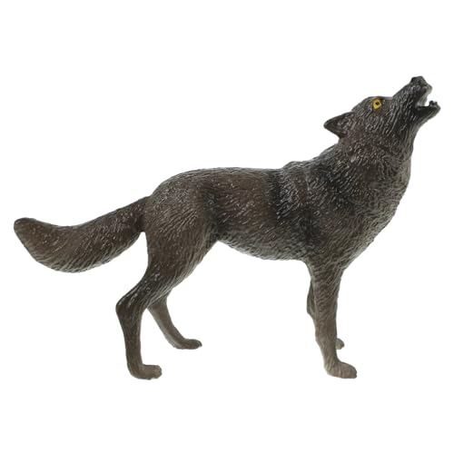 WOONEKY Realistische Wolf Figur aus Stabilem Kunststoff Detailgetreue Wildtier Miniatur Dekoratives Tiermodell für Zuhause Büro und Garten für Sammler WOONEKY Realistische Wolf Figur aus Stabilem Kunststoff Detailgetreue Wildtier Miniatur Dekoratives Tiermodell für Zuhause Büro und Garten für Sammler von WOONEKY